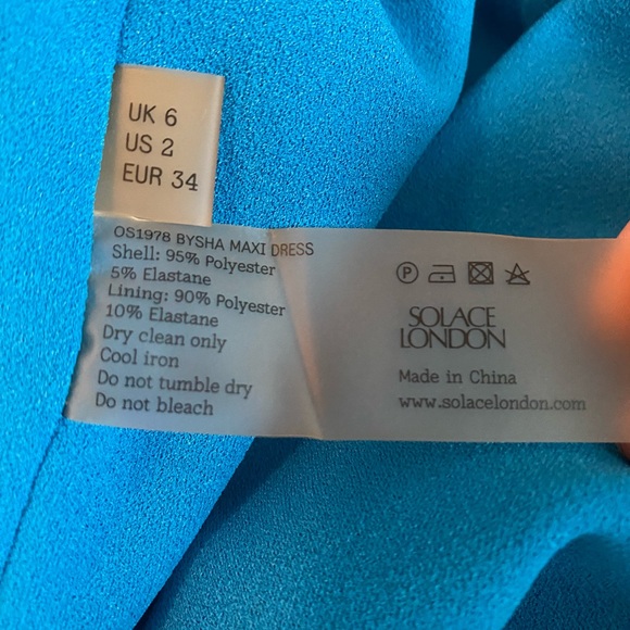 Bysha Maxi Dress in Cerulean Blue Size 2 - Picture 6 of 9